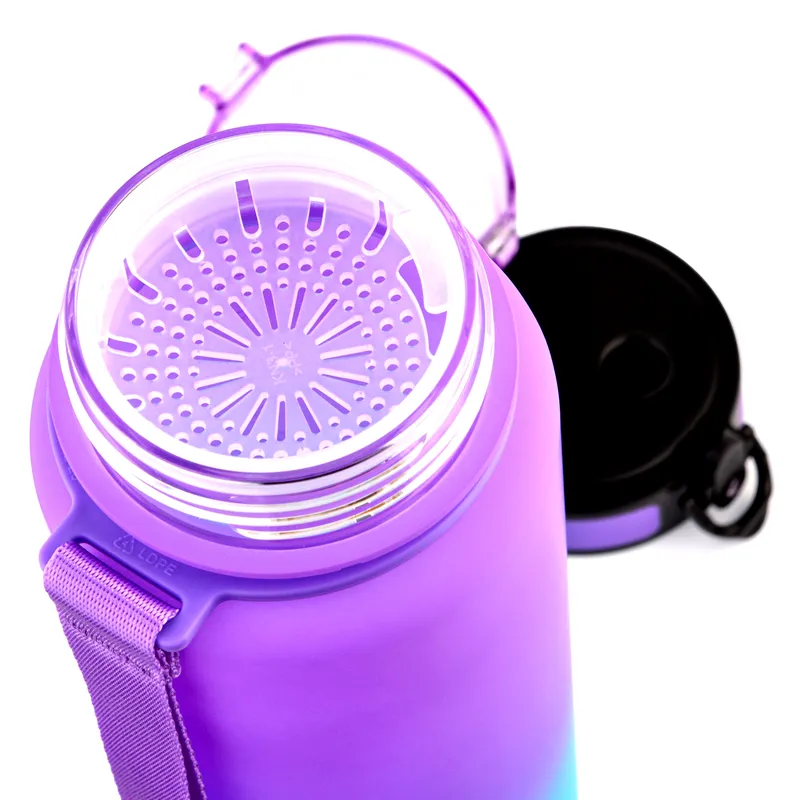 Bidon Sportowy METEOR 1000 ml Fioletowy/Błękitny