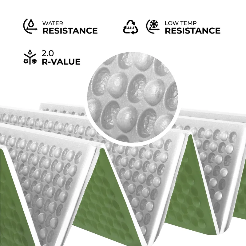 NC17103 Karimata Składana Turystyczna Z Podbiciem Aluminiowym + Xpe 195 cm NILS Camp - Zielona