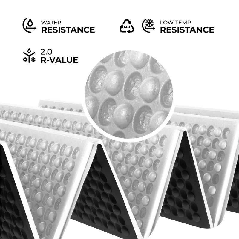 NC17103 Karimata Składana Turystyczna Z Podbiciem Aluminiowym + Xpe 195 cm NILS Camp - Czarna