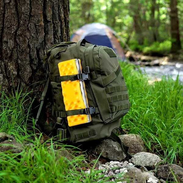 NC17105 Mata Kempingowa Do Siedzenia Z Podbiciem Aluminiowym +ixpe 40 cm NILS Camp - Żółta