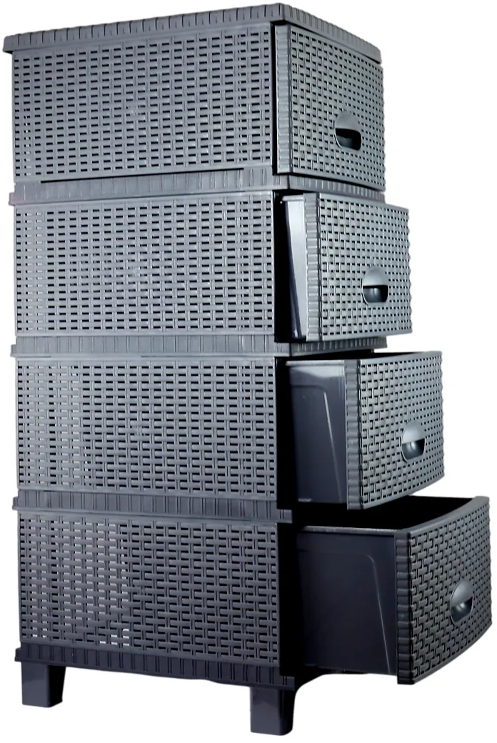 Komoda Rattan Turan Antracyt