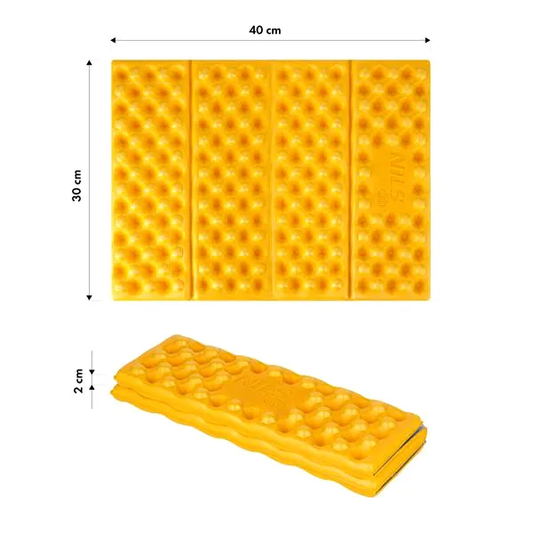 NC17105 Mata Kempingowa Do Siedzenia Z Podbiciem Aluminiowym +ixpe 40 cm NILS Camp - Żółta