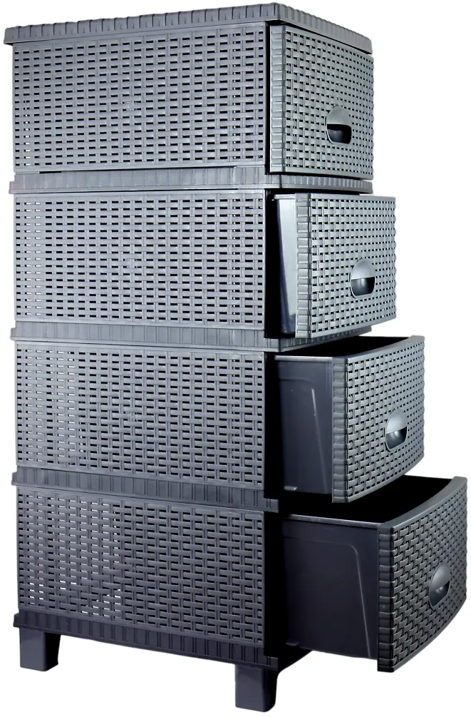 Komoda Rattan Turan Antracyt