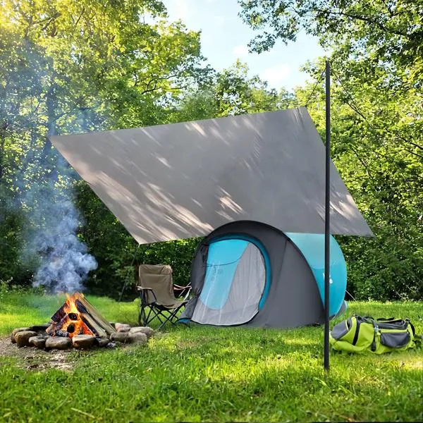 NC17111 Tarp Płachta Biwakowa Kempingowa 230x140 cm NILS Camp - Niebieski