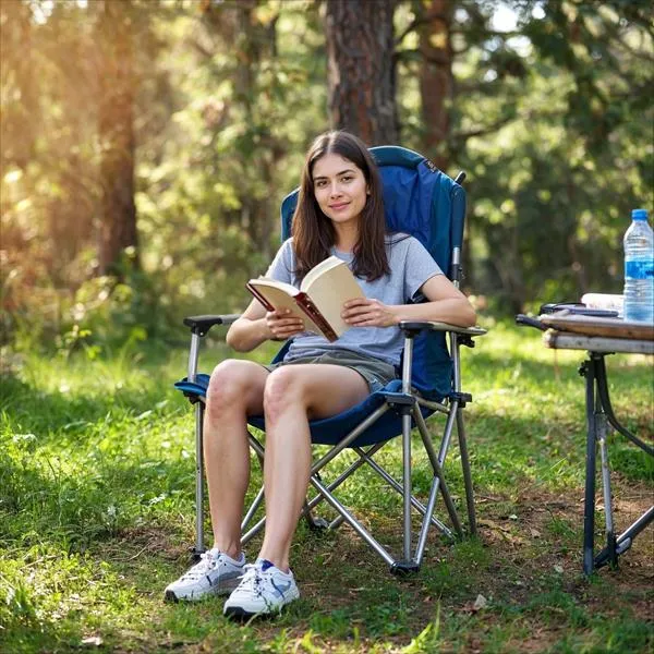 NC3705 Krzesło Turystyczne Niebieskie NILS Camp