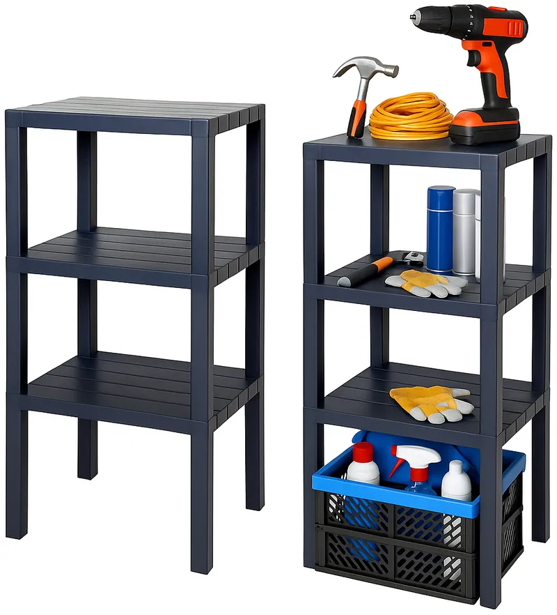 MODUŁ Decobella 3 Półki ANTRACYT/ 38x29x74