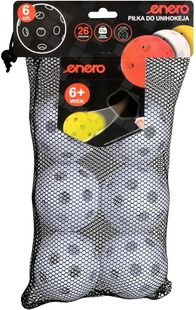 Piłka Unihoc Meczowa Enero 6szt - Biała