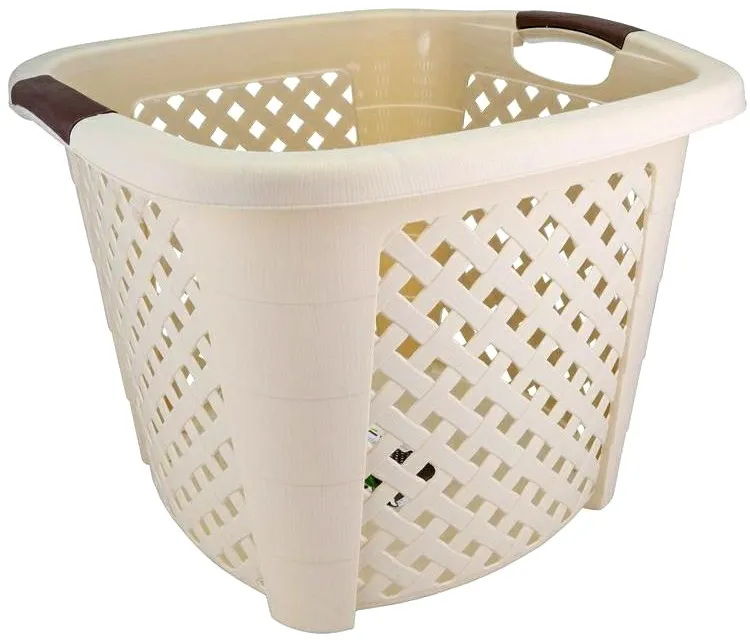Kosz Kwadrat RATTAN 34l -Beż */ 44x44x33 cm