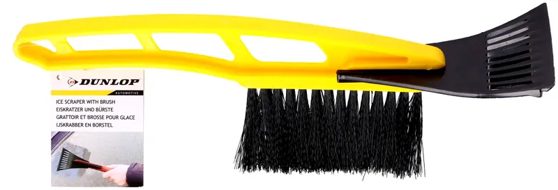 Skrobaczka Do Lodu Szczotka 2w1 31cm Dunlop - Żółta