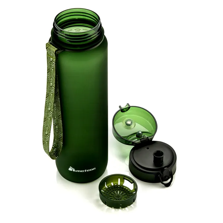 Bidon Sportowy METEOR 650 ml Ciemnozielony