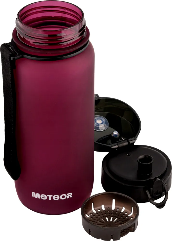 Bidon Sportowy METEOR 650 ml - Bordowy