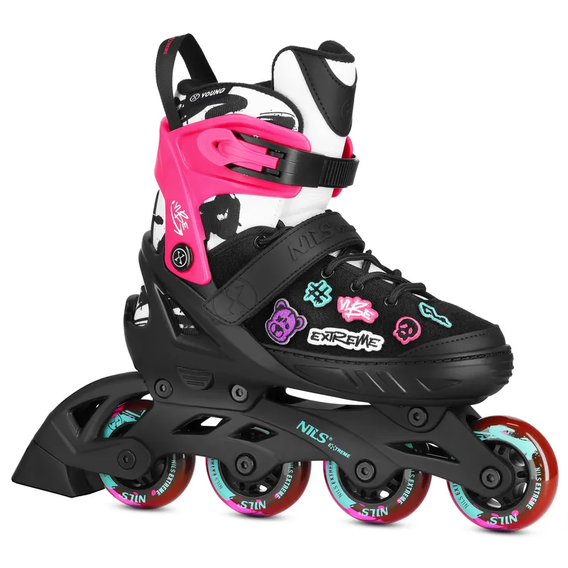 NA2053A Łyżworolki Vibe Rozm. M(37-40) NILS Extreme - Różowe