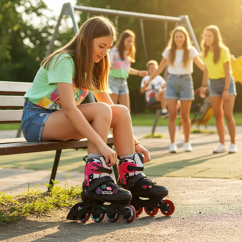 NA2053A Łyżworolki Vibe Rozm. M(37-40) NILS Extreme - Różowe