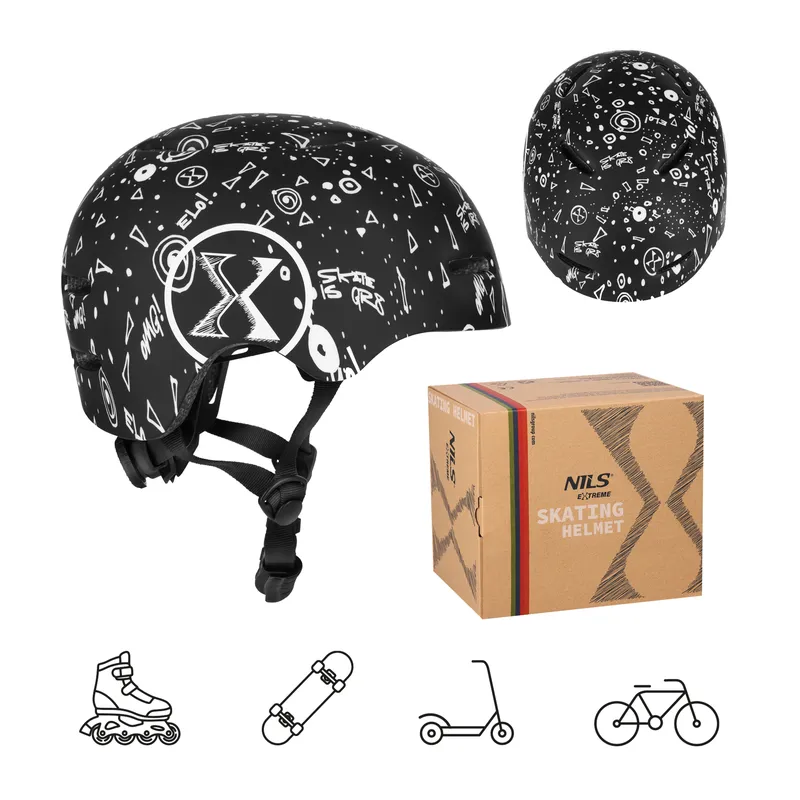 MT311 Kask XS(48-52CM) NILS Extreme - Czarny