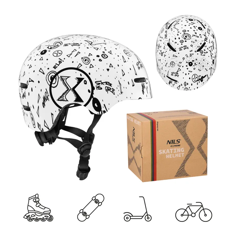 MT311 Kask L(58-61CM) NILS Extreme - Biały