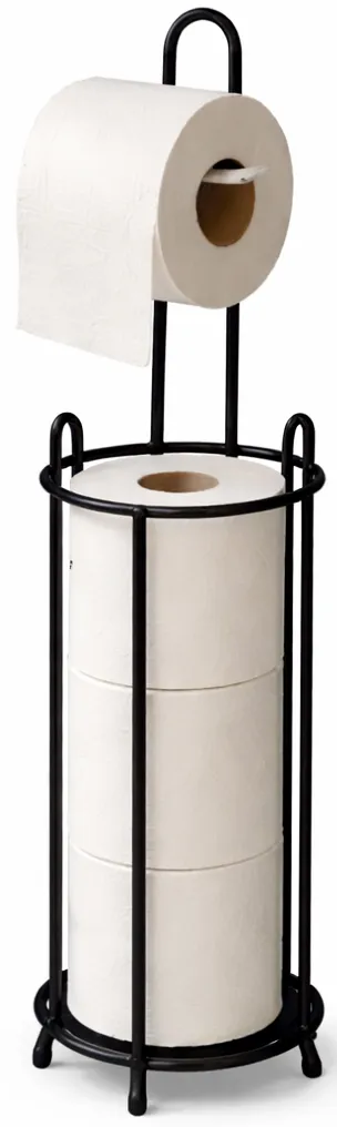 Stojak Na Papier Wc Okrągły - Czarny
