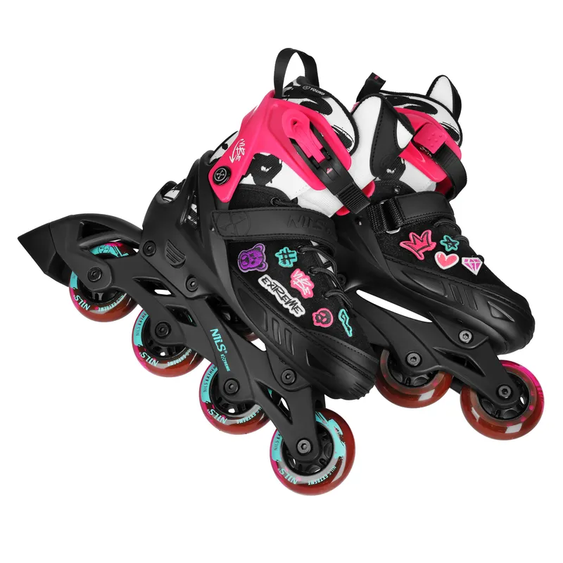 NA2053A Łyżworolki Vibe Rozm. M(37-40) NILS Extreme - Różowe