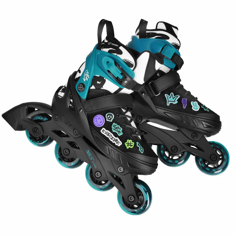 NA2053A Łyżworolki Vibe Rozm. XS(29-32) NILS Extreme - Turkusowe