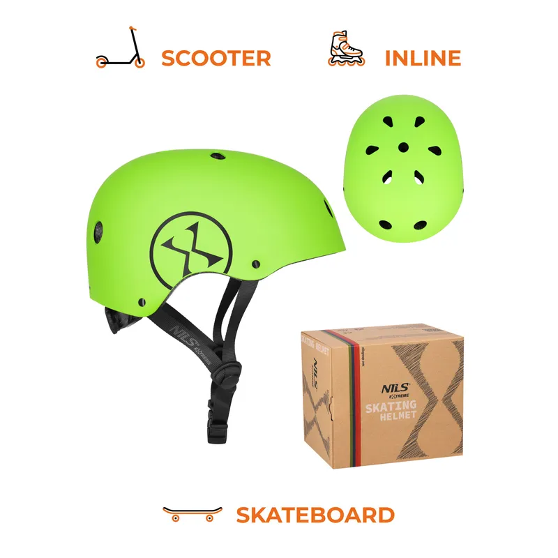 MTW001-2 Kask L(58-61CM) NILS Extreme - Zielony