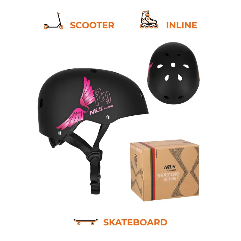 MTW001 Fly Kask XS(48-52CM) NILS Extreme - Różowy