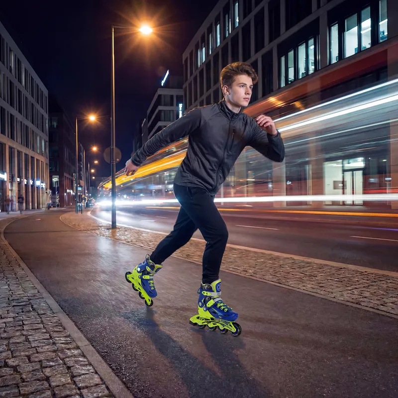 NA1055 Łyżworolki Blaze Rozm. M(35-38) NILS Extreme - Granatowe
