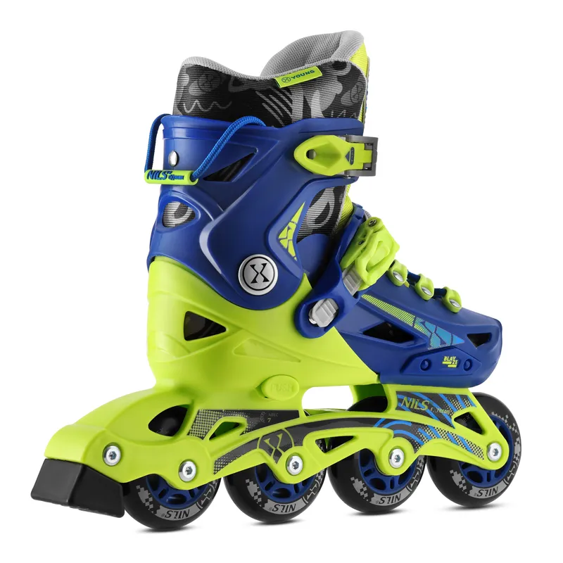 NA1055 Łyżworolki Blaze Rozm. M(35-38) NILS Extreme - Granatowe