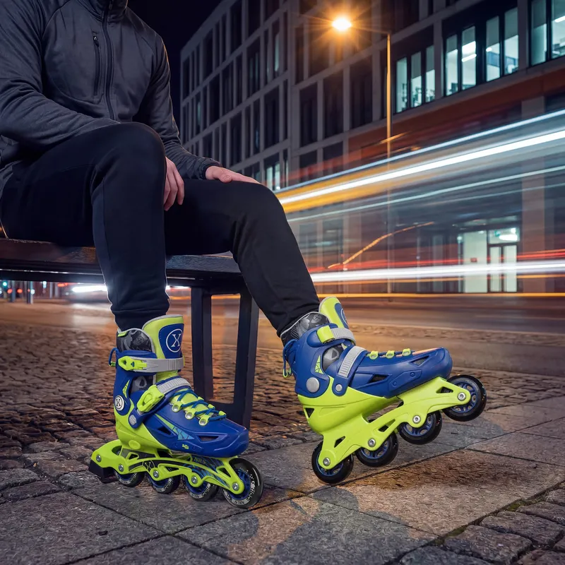 NA1055 Łyżworolki Blaze Rozm. L(39-42) NILS Extreme - Granatowe