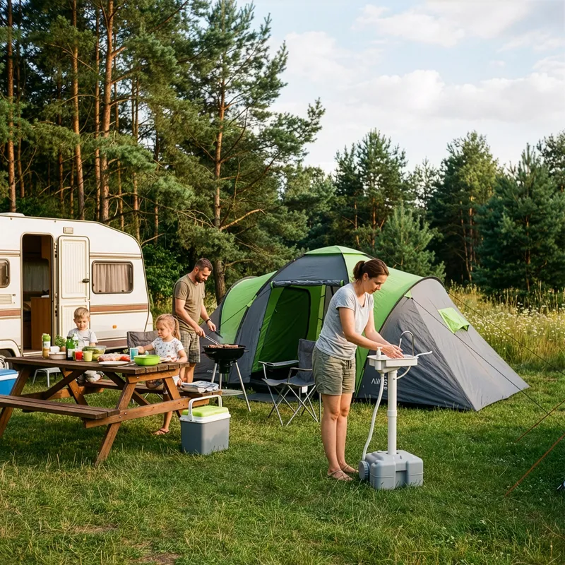 NC0026 Umywalka Przenośna Z Pompką USB NILS Camp
