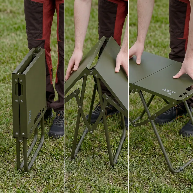 NC3310 Stolik Składany Military Składany NILS Camp - Zielony