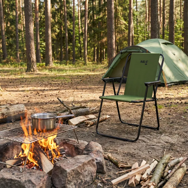 NC3503 Krzesło Kempingowe Składane NILS Camp - Zielone