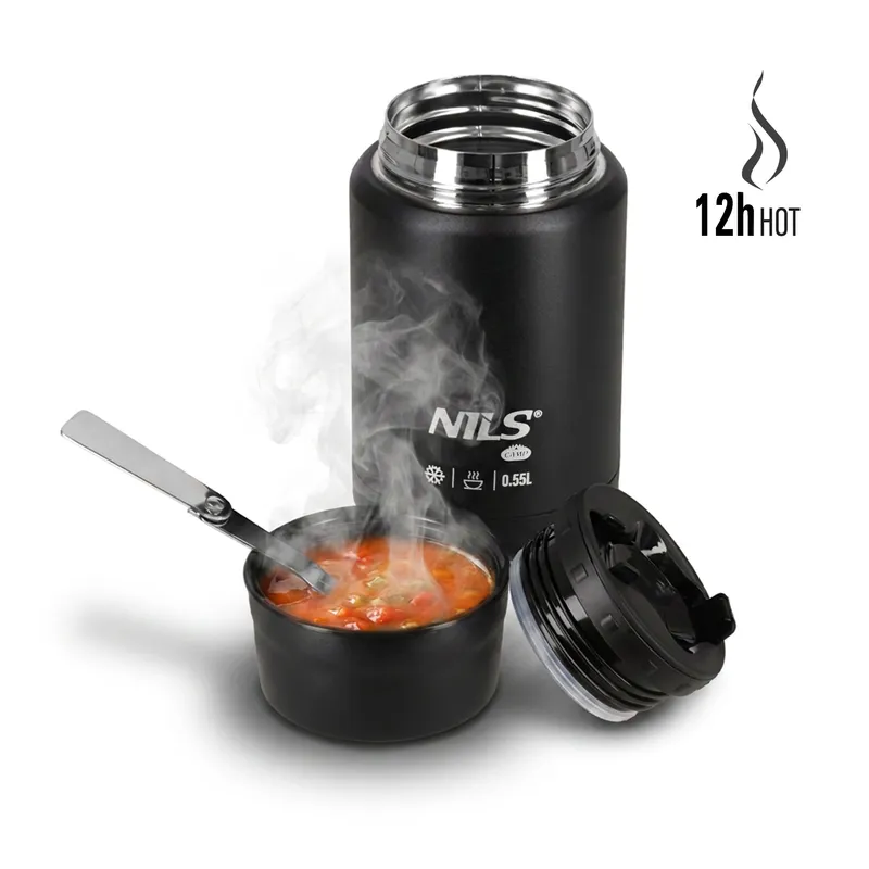 NC3807 Termos Obiadowy 550ml NILS Camp - Czarny