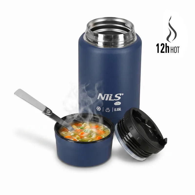 NC3807 Termos Obiadowy 550ml NILS Camp - Niebieski