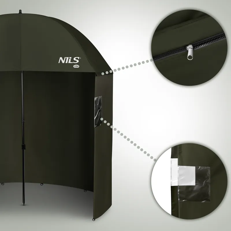 NC4702 Parasol Wędkarski Z Boczną Osłoną NILS Camp