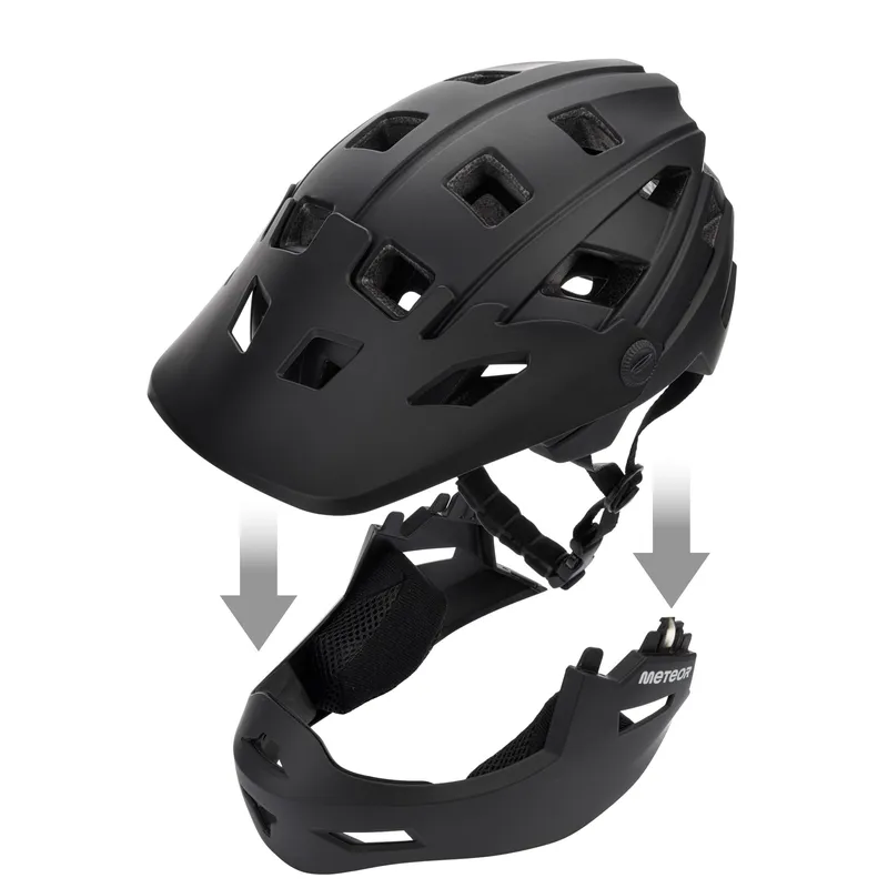 Kask Rowerowy Full-Face METEOR Hydra S 51-55 cm - Czarny