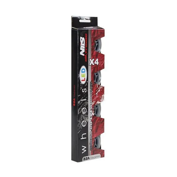 Pu 72x24 82A LED-3 Kółka (4 Szt.) NILS Extreme - Białe