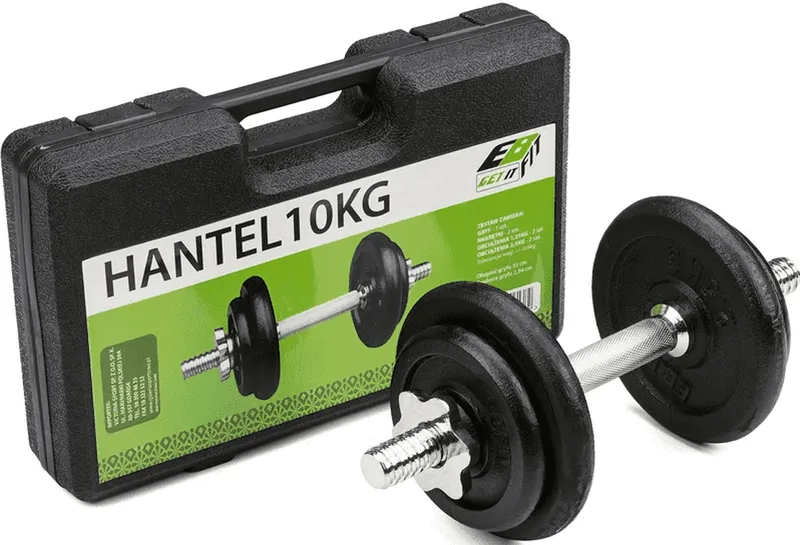 Hantla Żeliwna 10 kg Walizka Enero Fit
