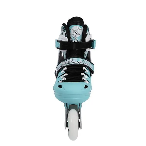 NH10905 4w1 Mietowe Rozm. L(39-42) Łyżworolki Z Wym. Płozą Hokejową NILS Extreme