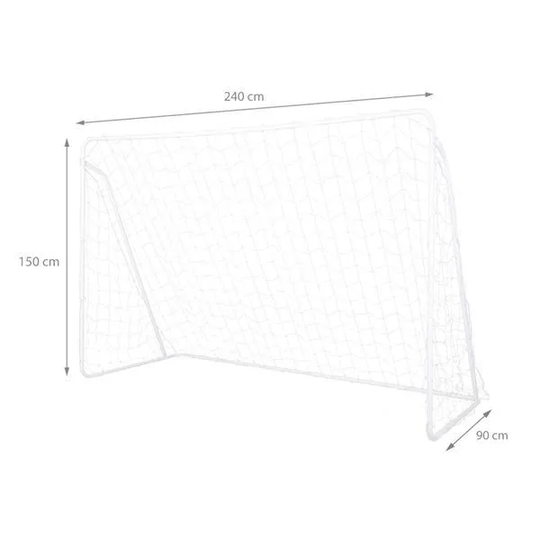 BR240P 2w1 Bramka Z Siatką I Panelem Do Celowania 240x150cm NILS