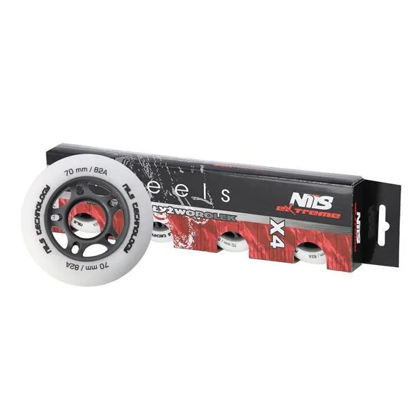 Pu 70x24 82A Matowe Kółka (4 Szt.) NILS Extreme - Białe