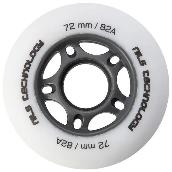 Pu 72x24 82A Matowe Kółka (4 Szt.) NILS Extreme - Białe