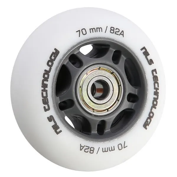 Pu 70x24 82A Matowe (4 Szt.) + ABEC-9 (8 Szt.) Zestaw NILS Extreme - Białe