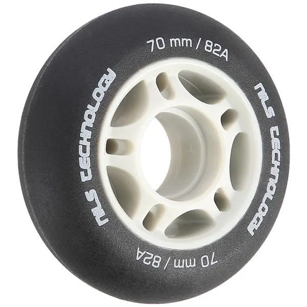 PU 70x24 82A MATOWE Kółka (4 Szt.) NILS EXTREME - CZARNE