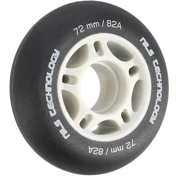 PU 72x24 82A MATOWE Kółka (4 Szt.) NILS EXTREME - CZARNE