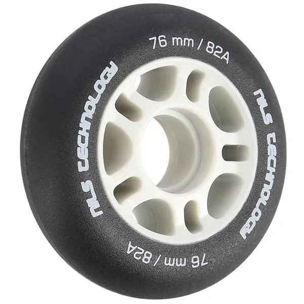 PU 76x24 82A MATOWE Kółka (4 Szt.) NILS EXTREME - CZARNE