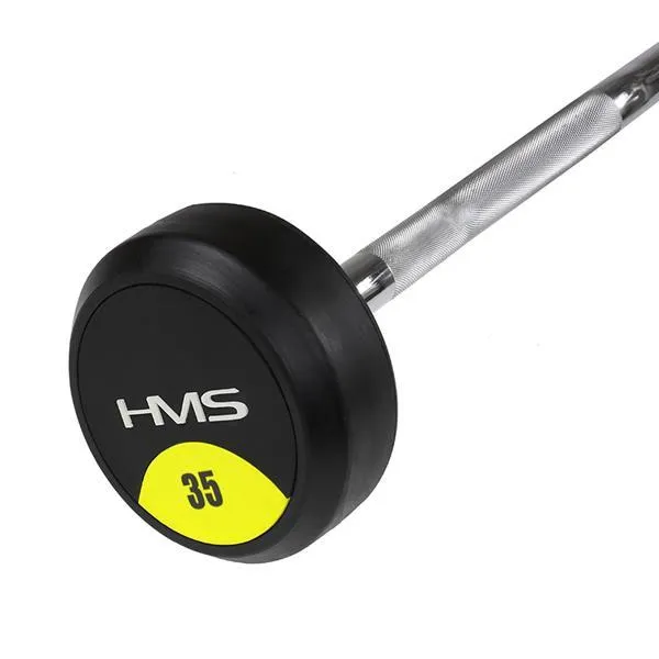 GSL-35 Sztanga/Gryf Stały Łamany Gumowany 35 kg Hms
