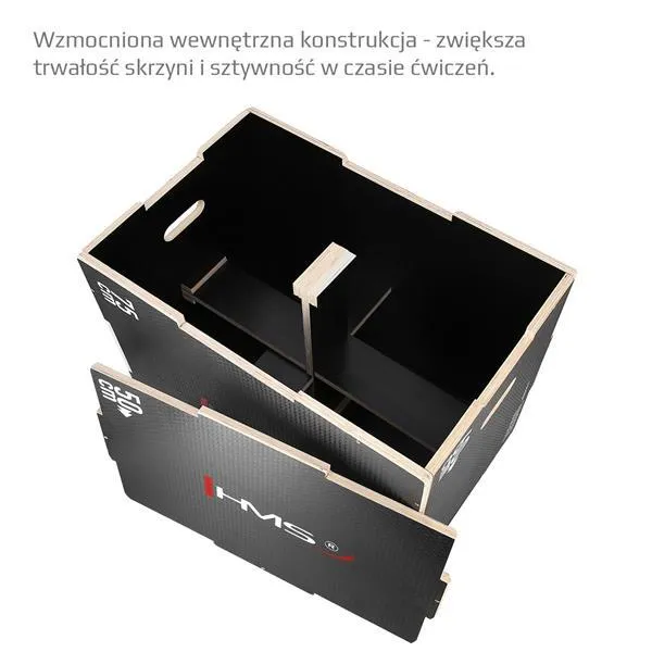 DSC02 Skrzynia Plyometryczna Wzmocniona 750x600x500mm Hms