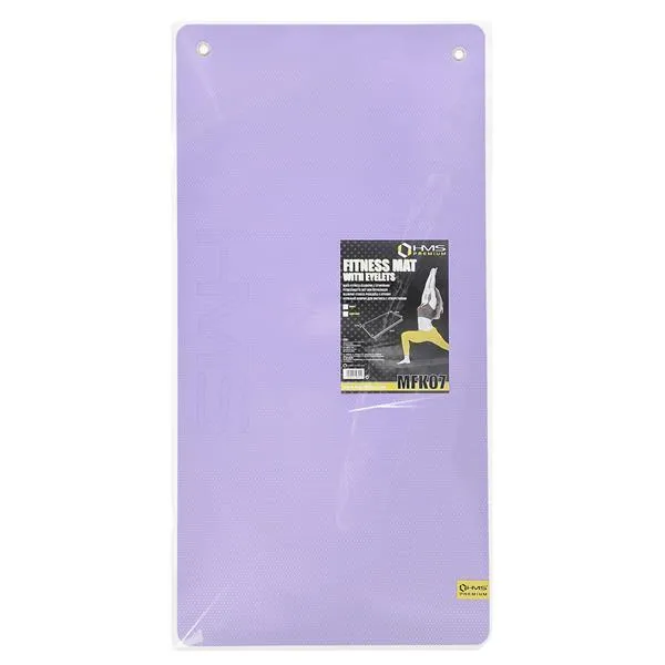 MFK07 Violet-Black Mata Fitness Klubowa Z Otworami 120*60CM EVA 15mm Hms Premium