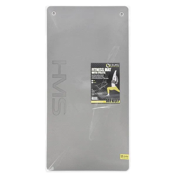MFK07 Light Grey-Black Mata Fitness Klubowa Z Otworami 120*60CM EVA 15mm Hms Premium