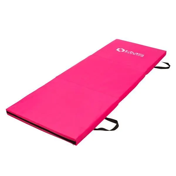 MGS02 Materac Gimnastyczny Składany 1800x600mm Pink Hms Premium