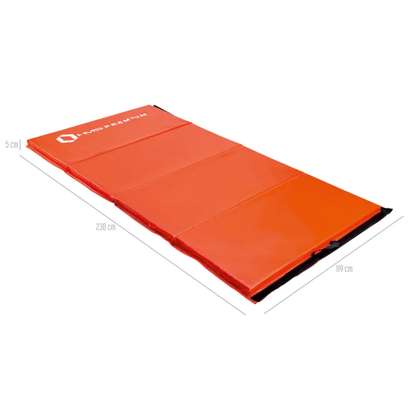 MGS01 Materac Gimnastyczny Składany 2400x1200 mm Red Hms Premium